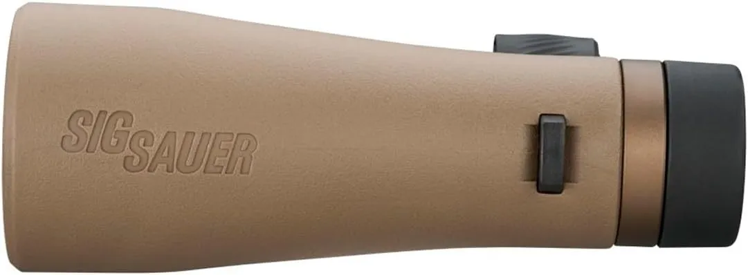 SIG SAUER Canyon HD Durable Fogproof Waterproof IPX-7 Rated Tripod-Adaptable Hunting Binoculars with Multicoated Lenses, Harness Strap, Covers & Case Included, Flat Dark Earth - 12x50mm