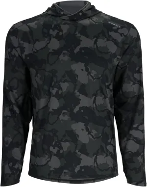 Simms SolarFlex UPF 50  Shirt - Premium Sun Protection Hoodie for Men, Lightweight, Quick-Dry, Breathable Outdoor Apparel for Men (Regiment Camo Carbon, XX-Large)