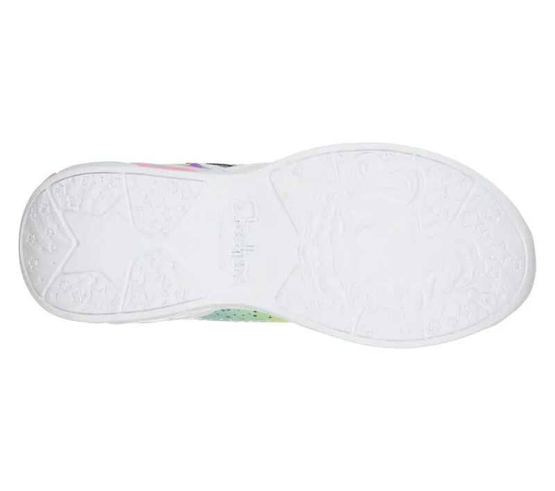 Skechers Girls  S- Lights Unicorn Dreams Velcro Trainer 302311L