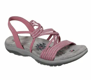 Skechers Ladies Reggae Slim Stretch Slinky Pink Sandals 163072/ROS