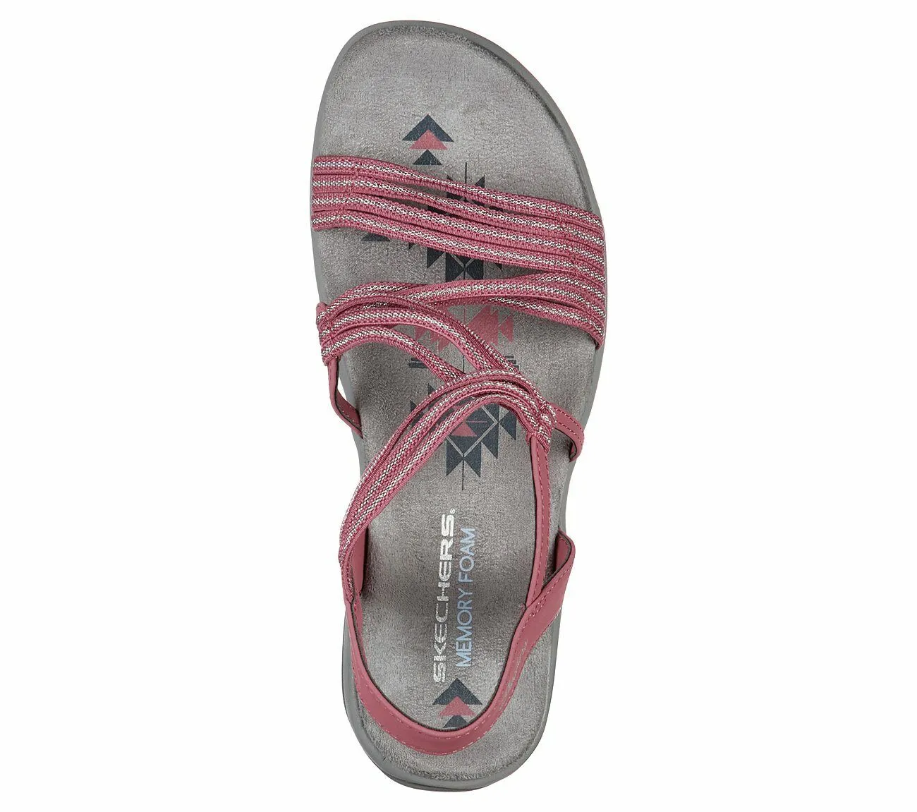 Skechers Ladies Reggae Slim Stretch Slinky Pink Sandals 163072/ROS