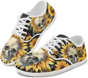 Skull Barefoot Shoes for Women Men Wide Toe Minimalist Walking Shoes Slip on Zero Drop Sole Cross-Trainer Sneakers
