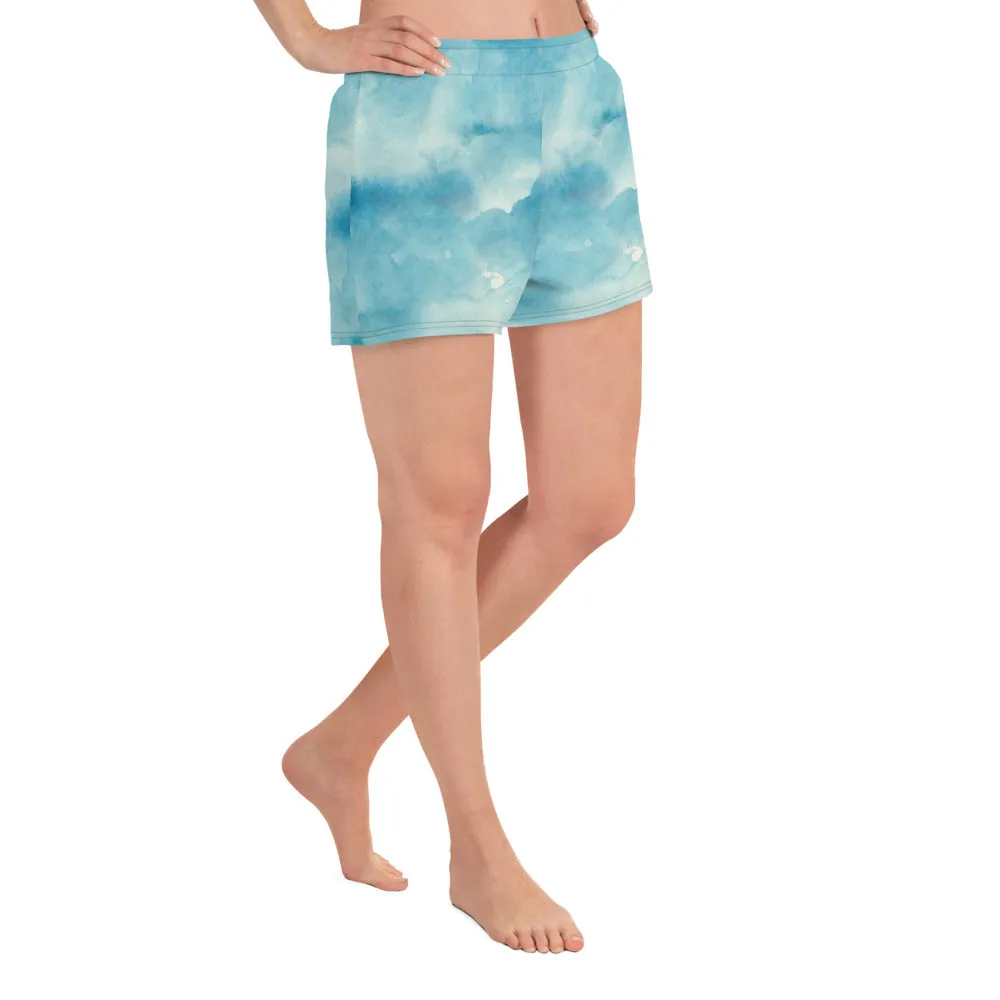 Sky print Women Athletic Shorts