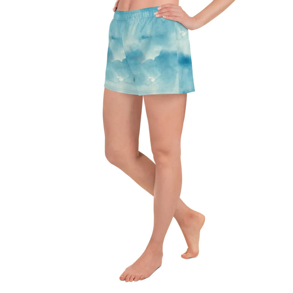 Sky print Women Athletic Shorts