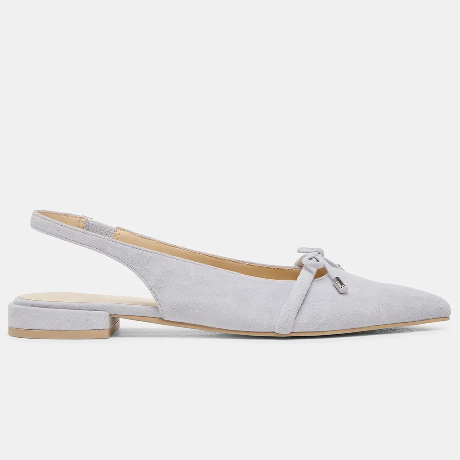 Slingback Flats for Women Bow Tie Closed Pointed Toe Low Heel Pumps Comfortable Work Dress Ballet Flats Mule Shoes