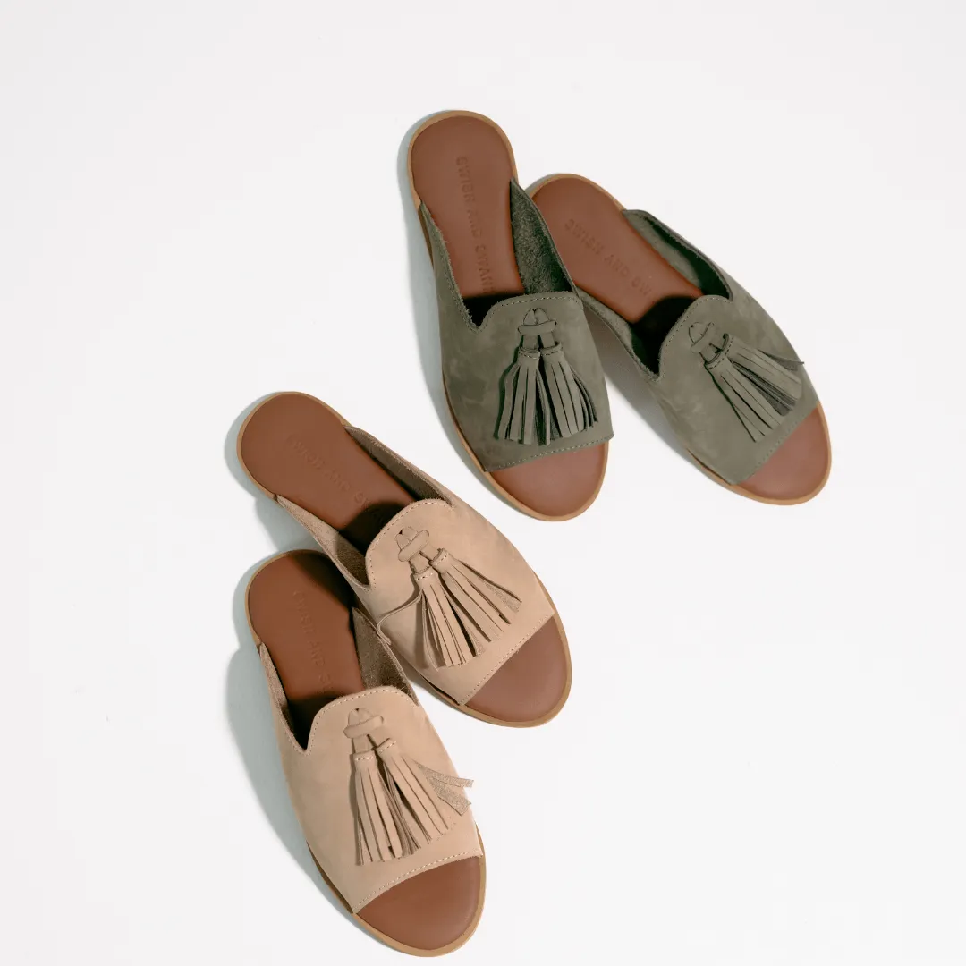 Spanish Leather Mule