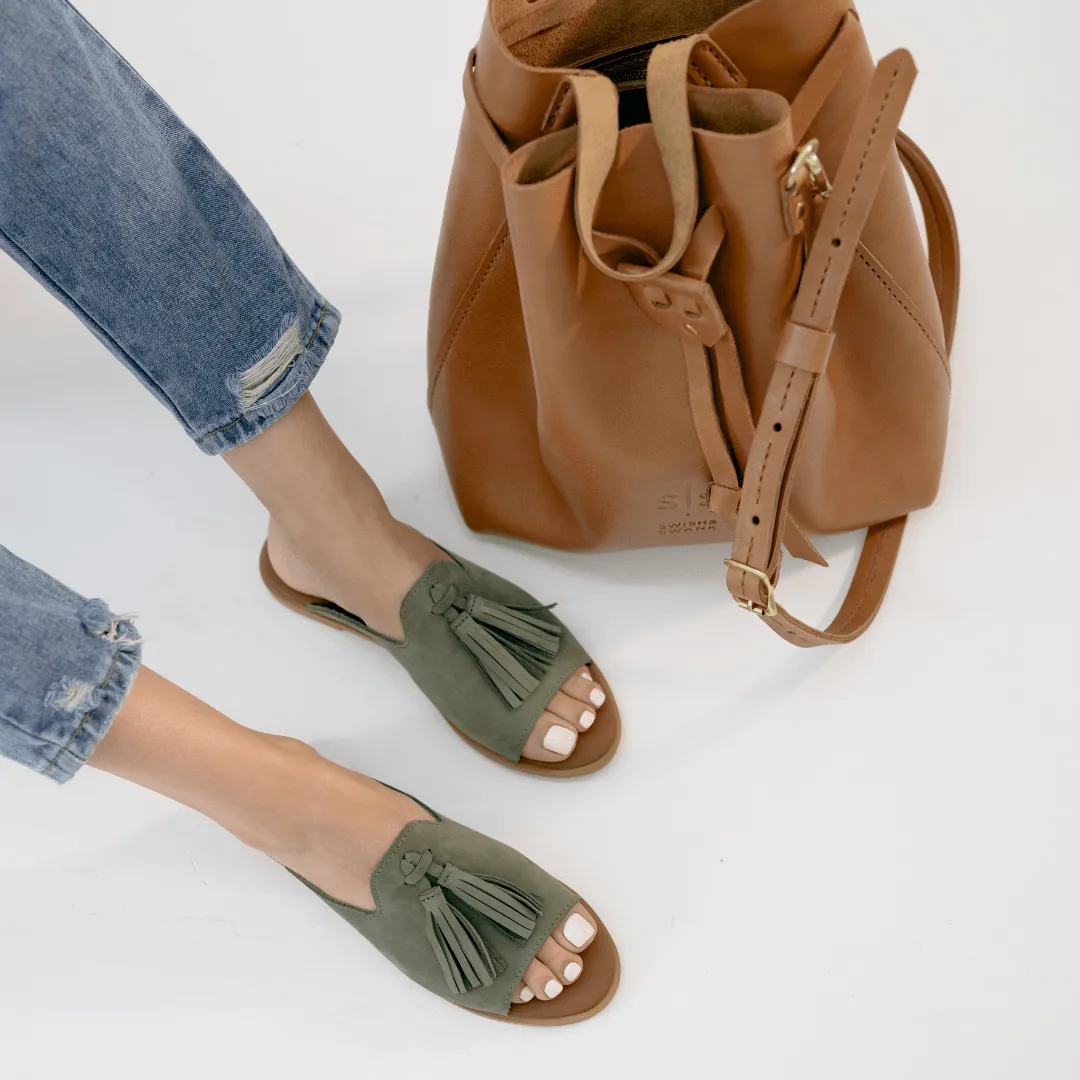 Spanish Leather Mule