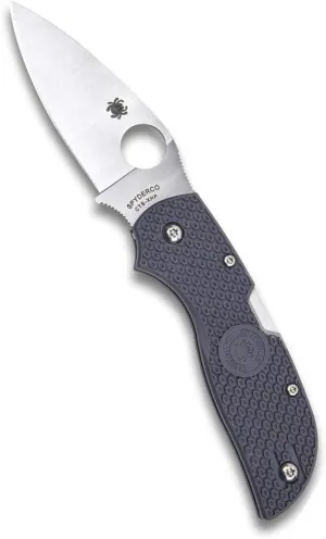 Spyderco Chaparral Lightweight Prestige Knife with 2.80 CTS XHP Steel Blade and Gray Durable FRN Handle - PlainEdge - C152PGY