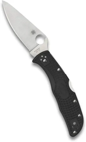 Spyderco Endela Lightweight Knife with 3.41" VG-10 Stainless Steel Blade and Durable FRN Handle - PlainEdge - C243PBK