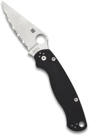 Spyderco Para Military 2 Signature Knife with 3.42" CPM S45VN Steel Blade and Durable G-10 Handle - SpyderEdge - C81GS2