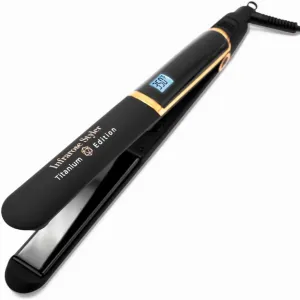 SRI Infrarose Titanium Styler – Professional Flat Iron with Floating Plates to Reduce Pulling – Hair Straightener for Curly, Damaged, Fine Hair, All Hair Types – Durable Design.