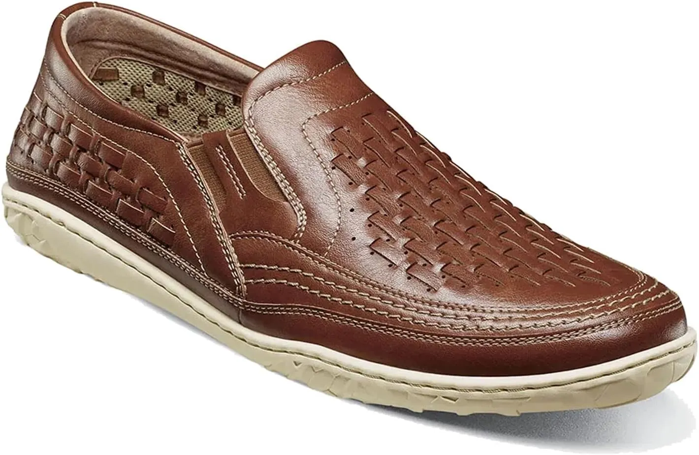 Stacy Adams Men's Ithaca Slip On Loafer Driving Style, Sienna, 10