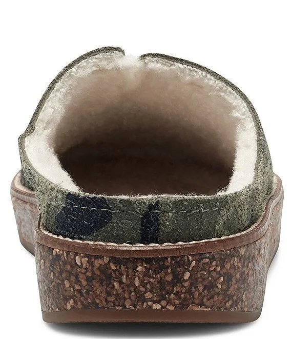 Streamlined shipping Slipper Comfortable Lined 2 House Sandals Camouflage Fur Global selection Mule Tamala Lucky Brand