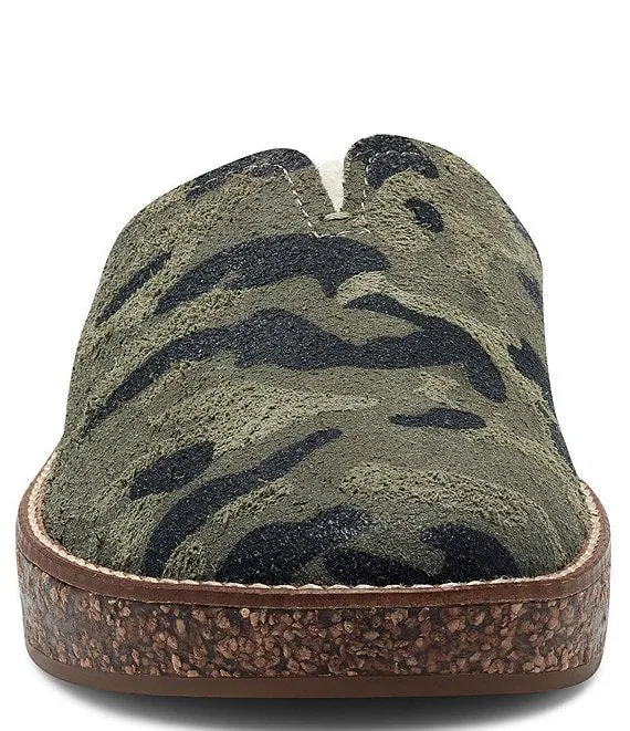 Streamlined shipping Slipper Comfortable Lined 2 House Sandals Camouflage Fur Global selection Mule Tamala Lucky Brand