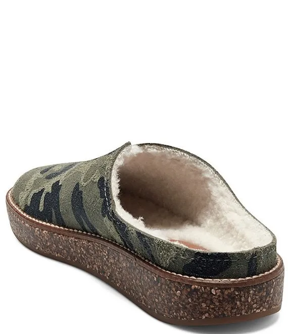 Streamlined shipping Slipper Comfortable Lined 2 House Sandals Camouflage Fur Global selection Mule Tamala Lucky Brand
