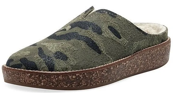 Streamlined shipping Slipper Comfortable Lined 2 House Sandals Camouflage Fur Global selection Mule Tamala Lucky Brand