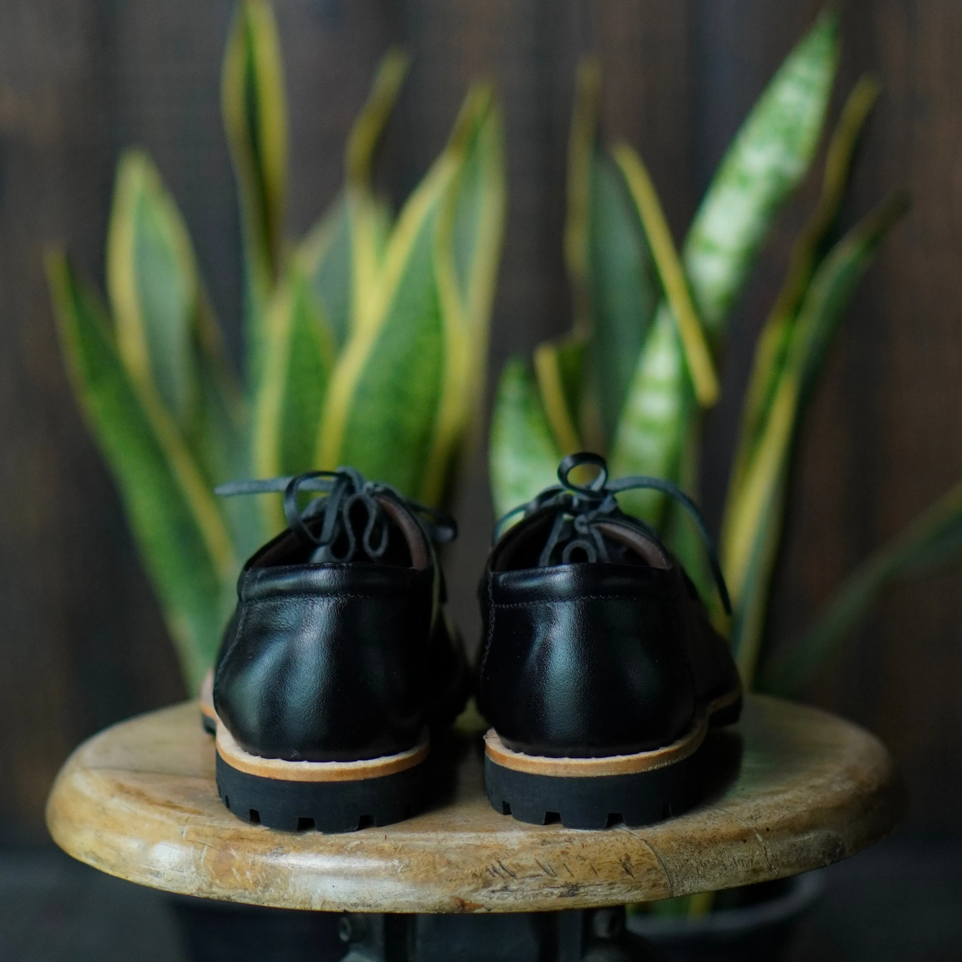 Strider Moc Shoe (Raven Black) Goodyear Welted