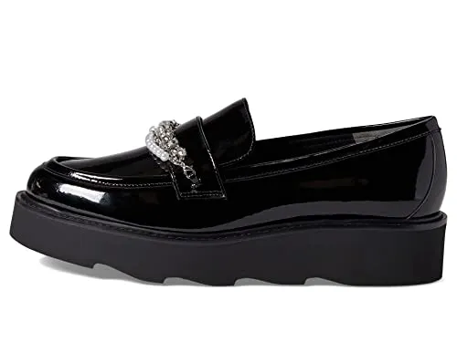 Stuart Weitzman Pearldrop Platform Loafer Black 8.5 B