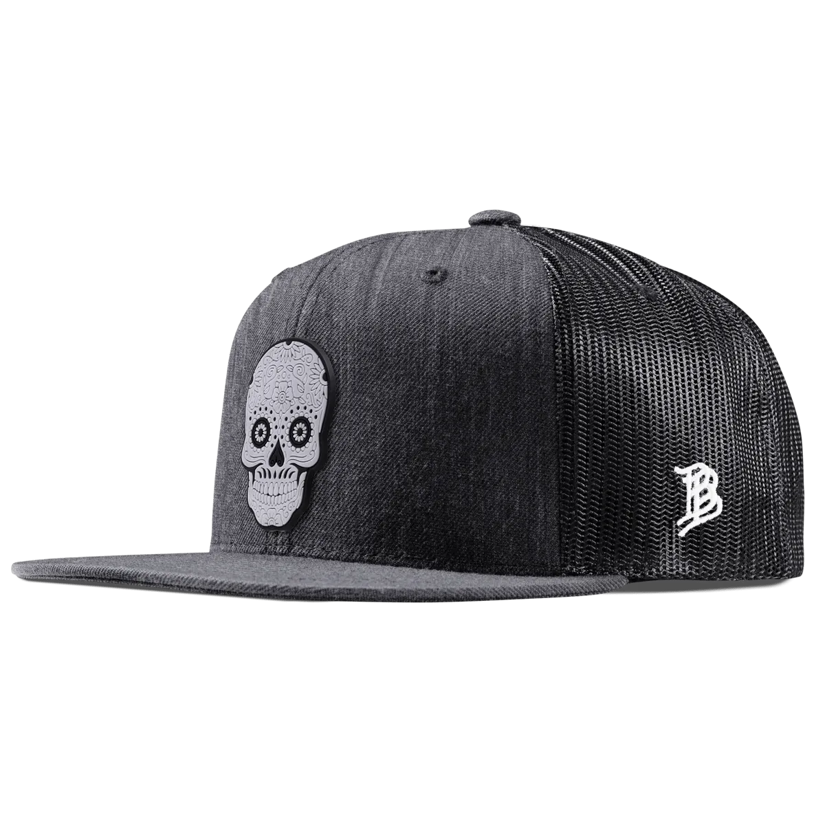 Sugar Skull PVC Flat Trucker