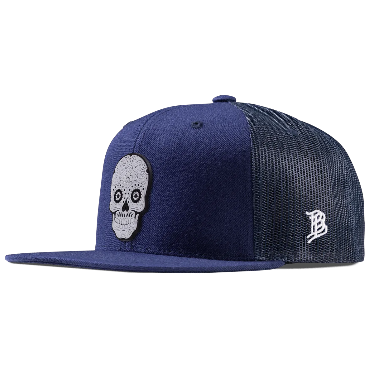 Sugar Skull PVC Flat Trucker