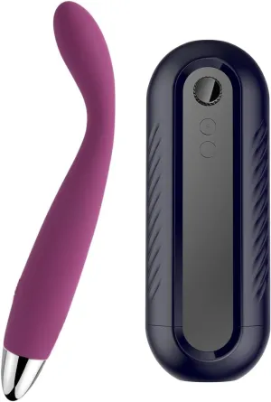 SVAKOM Coco G Spot Vibrator 8 Seconds to Climax 5 * 5 Vibrations Finger Vibes for Women   Male Masturbator Sex Toys for Men - SVAKOM Automatic Thrusting Squeezing Male Toy with One-Key Orgasm & CVT