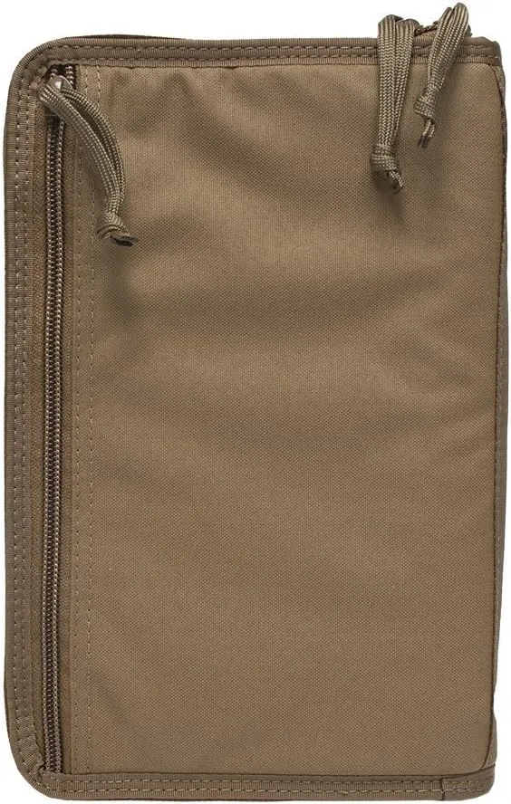 TACTICAL NOTEBOOK COVERS Military Notebook Cover System | Fits A5 Notebooks & Day Planners 5.5” x 8.5” | Zippered Case for Durable Field Use (Coyote Brown)