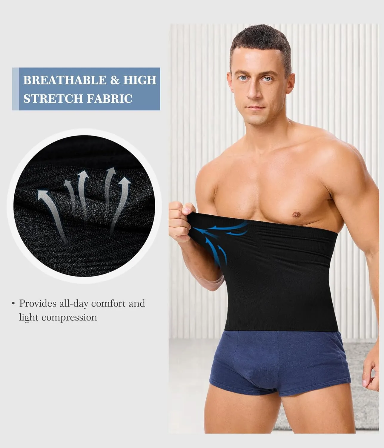 TAILONG Waist Trainer for Men Shapewear Tummy Control Body Shaper Corset Slimming Girdle Fajas para Hombres