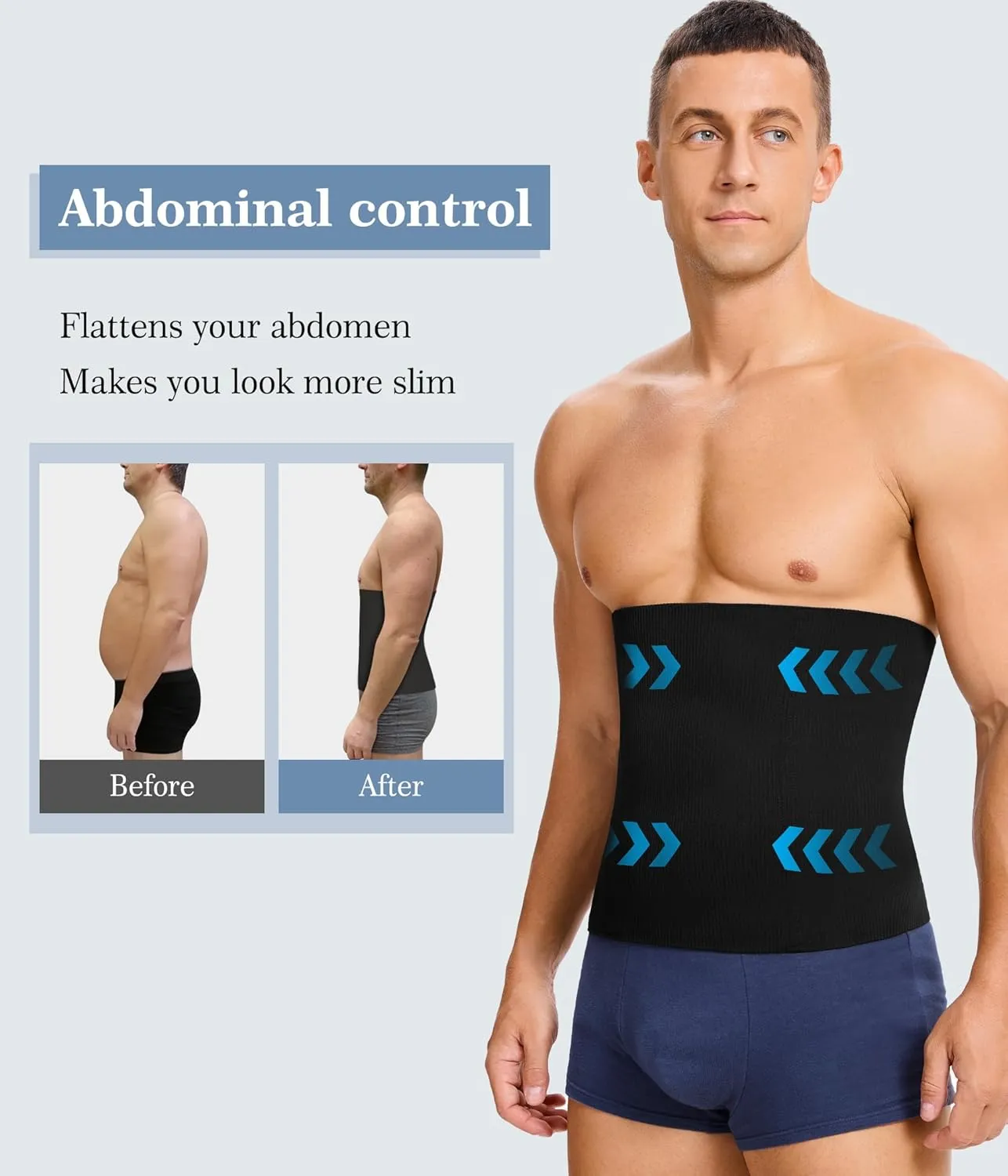 TAILONG Waist Trainer for Men Shapewear Tummy Control Body Shaper Corset Slimming Girdle Fajas para Hombres