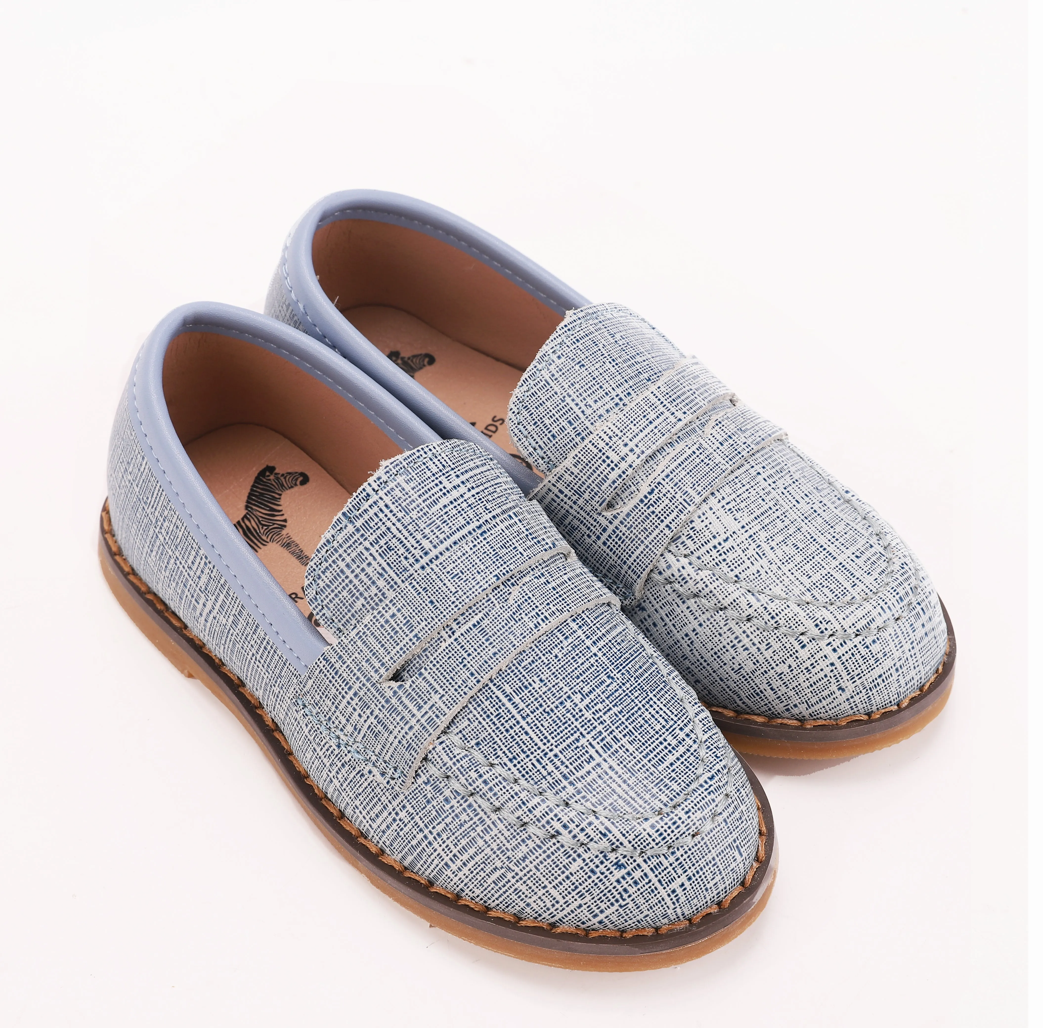 Textured Penny Loafer - Hard Sole