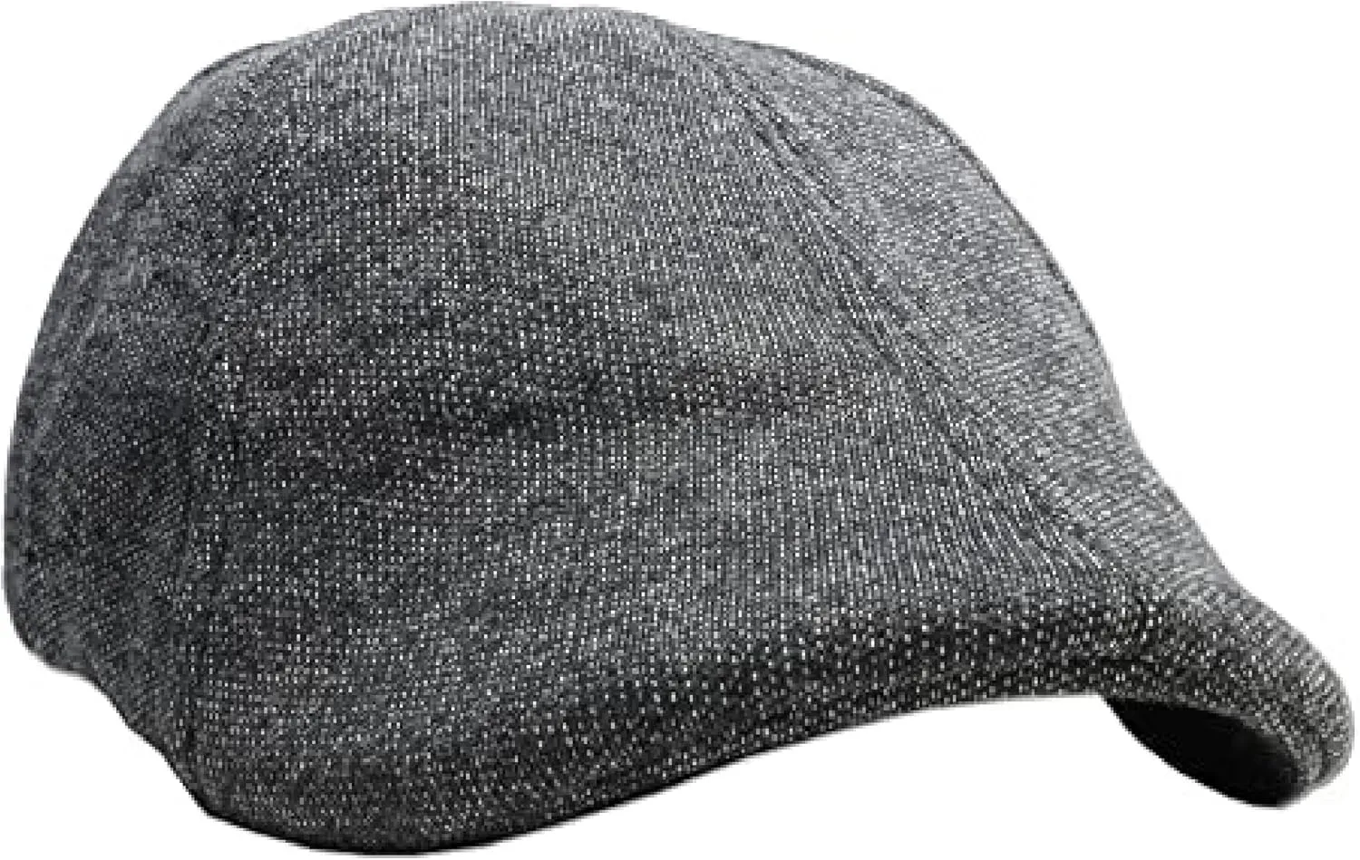 The Original Boston Scally Cap - The Scrapper Newsboy Flat Cap - 6 Panel Cotton Fitted Hat for Men - Charcoal