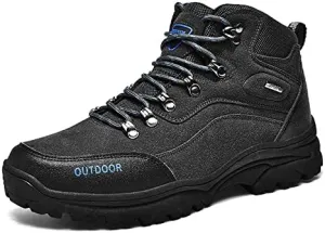 Thermal Products Autumn and Winter New Sports Shoes, Large Size Men's Shoes, Hiking Shoes, Outdoor Sports to Protect Your feet (Color : Gris, Size : 10.5)