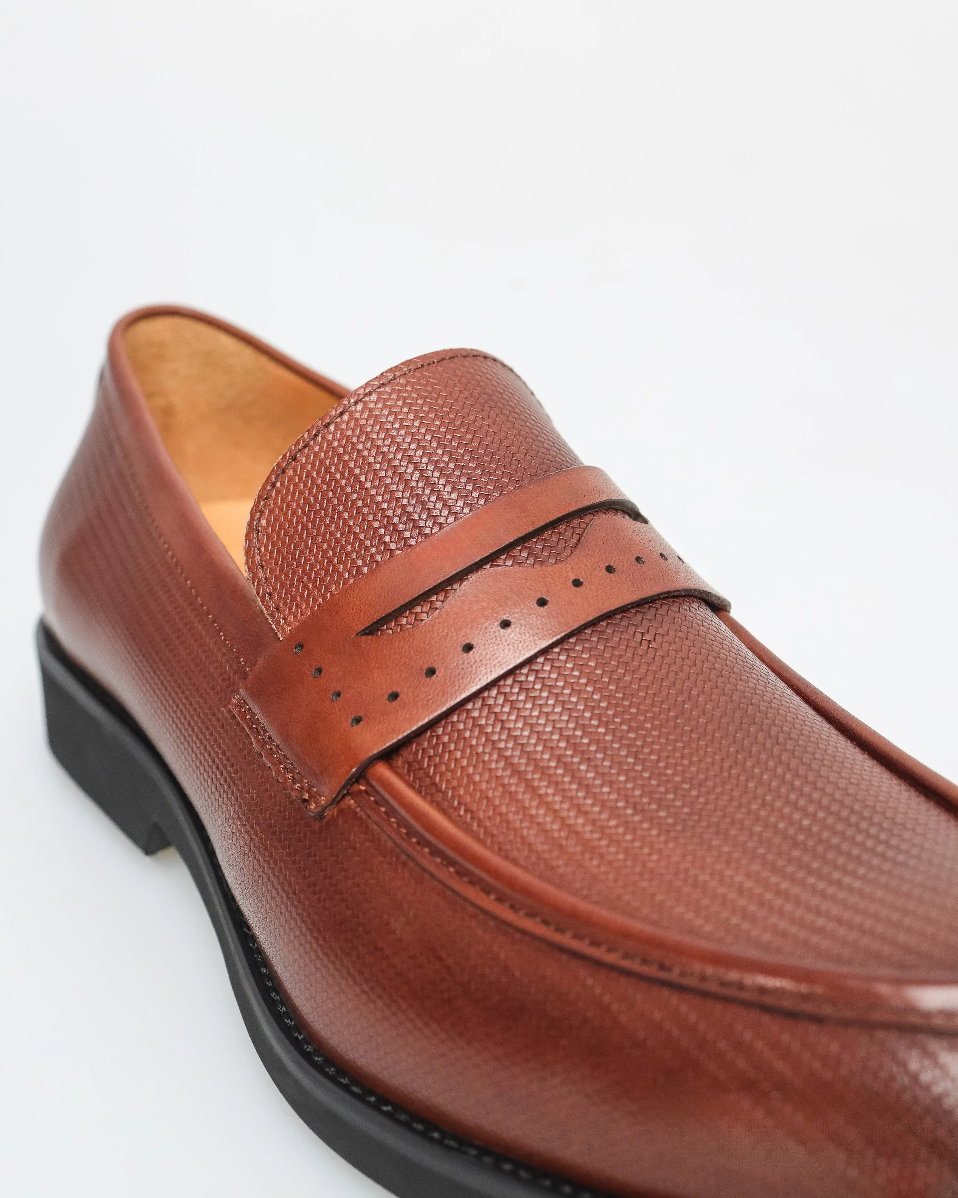 Tomaz F335 Men's Chestnut Elegance Penny Loafer