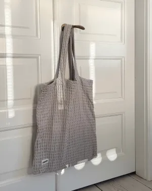 Tote bag, Waffle, Light Stone
