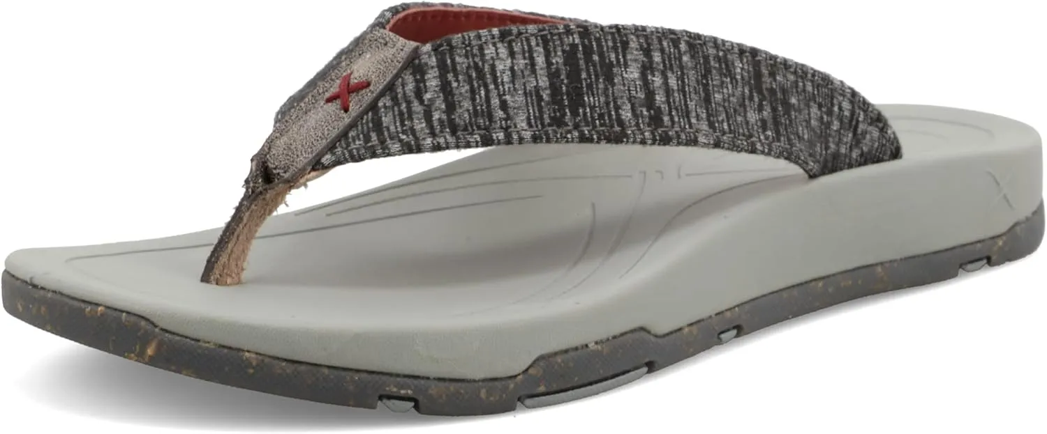 Twisted X Women's Sandal, Round Toe, Dark Grey, 7 M