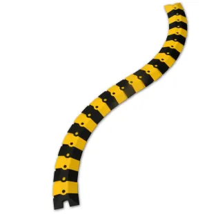 Ultra - Sidewinder Cable Protection with Endcaps, Small, Black and Yellow (1,003mmL x 76mmW x 19mmH)
