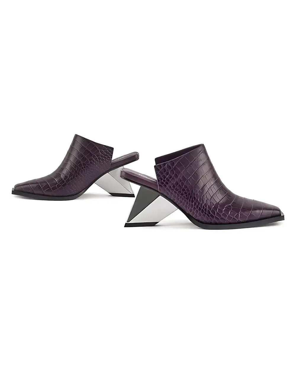 United Nude Rockit Mule ll Plum Leather