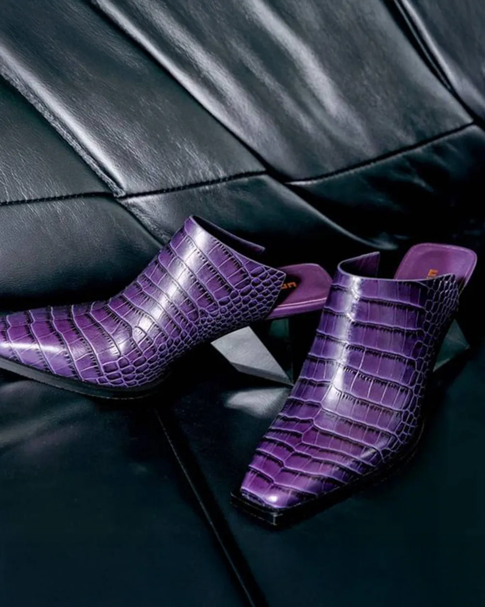 United Nude Rockit Mule ll Plum Leather