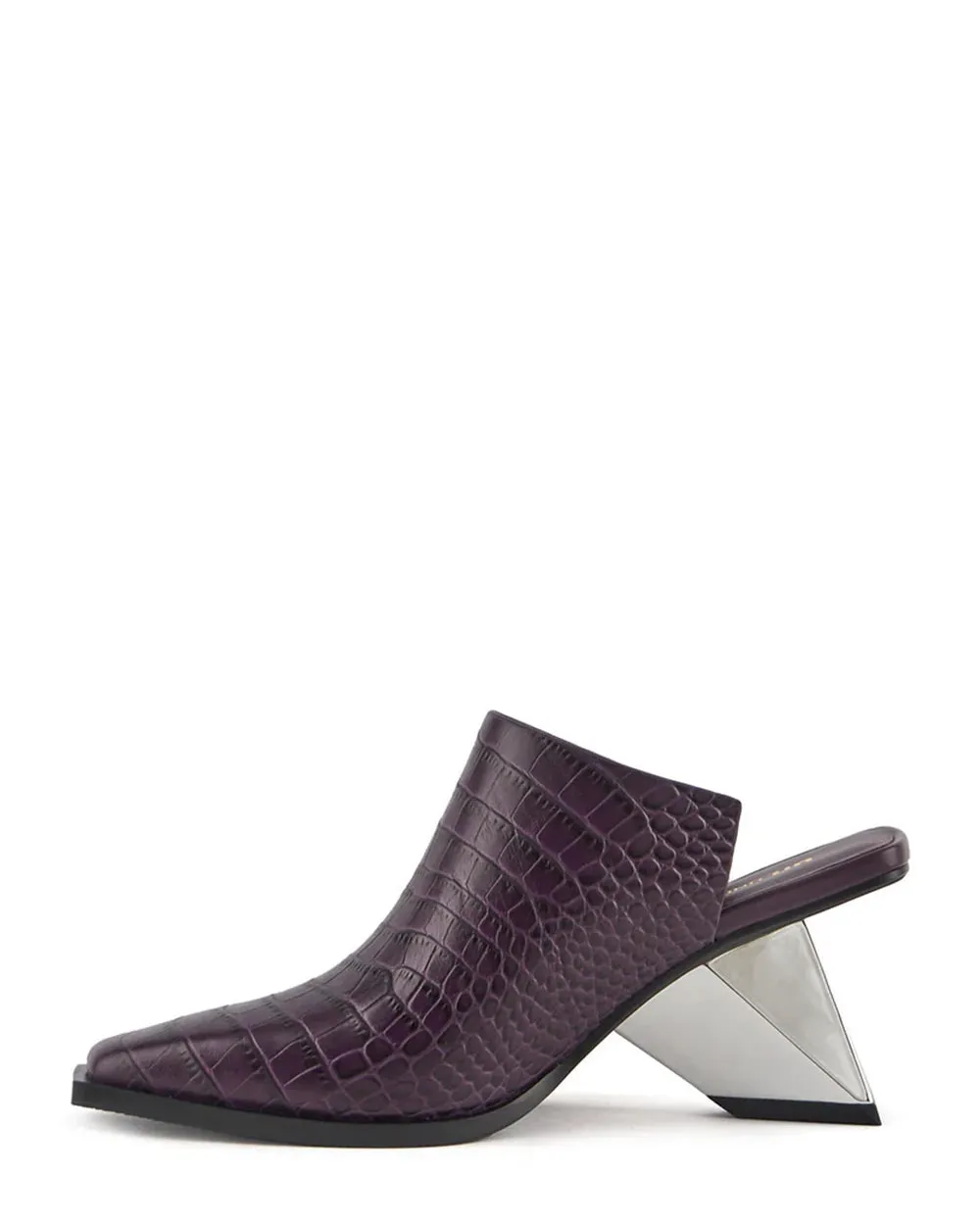 United Nude Rockit Mule ll Plum Leather