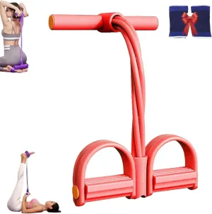 Upliftjoys Exerciser, Upliftjoys 21 Fitness Resistance Bands-4 Tube Pedal Ankle Puller, Workout Equipment for Stretching Slimming Training