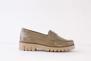 WALDLAUFER - 723502 156 SERENA-CHUNKY LOAFER - TAUPE PATENT