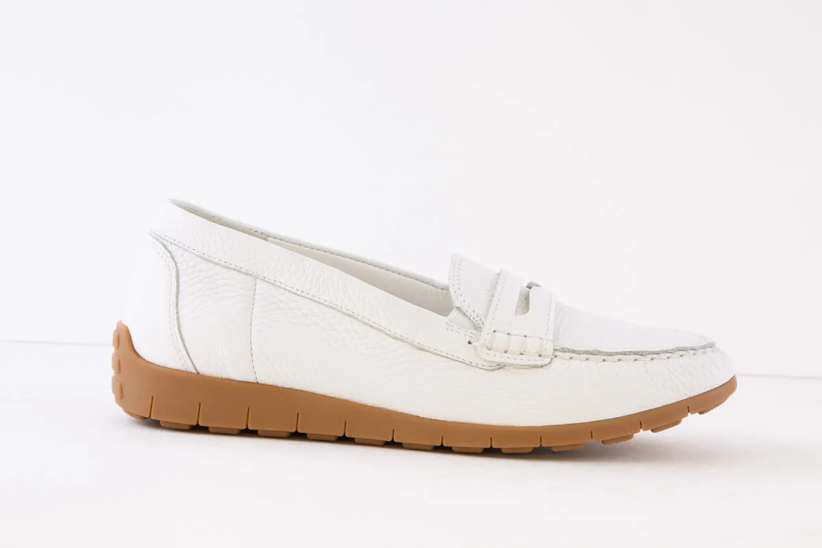 WALDLAUFER - 785502 199 H LUCY- FLAT LOAFER - WHITE