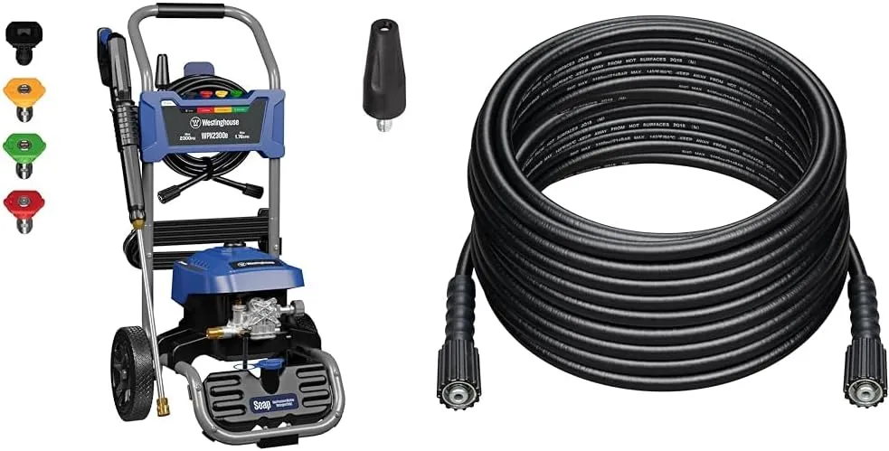 Westinghouse Electric Pressure Washer 2300 PSI 1.76 GPM Bundle with 50 ft Hose for Pressure Washers