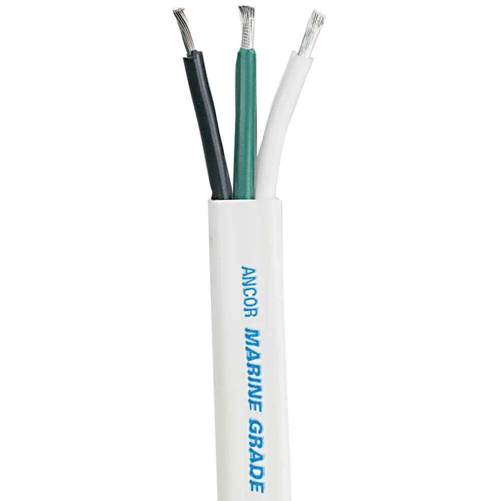 White Triplex Cable - 16/3 AWG - Flat - 1,000'