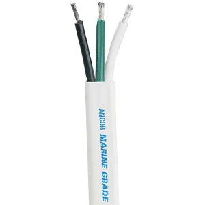 White Triplex Cable - 16/3 AWG - Flat - 1,000'