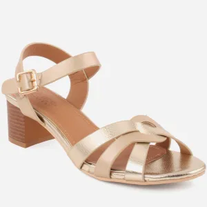 Women" FAY" Multi Color Shiny Block Heel Sandals