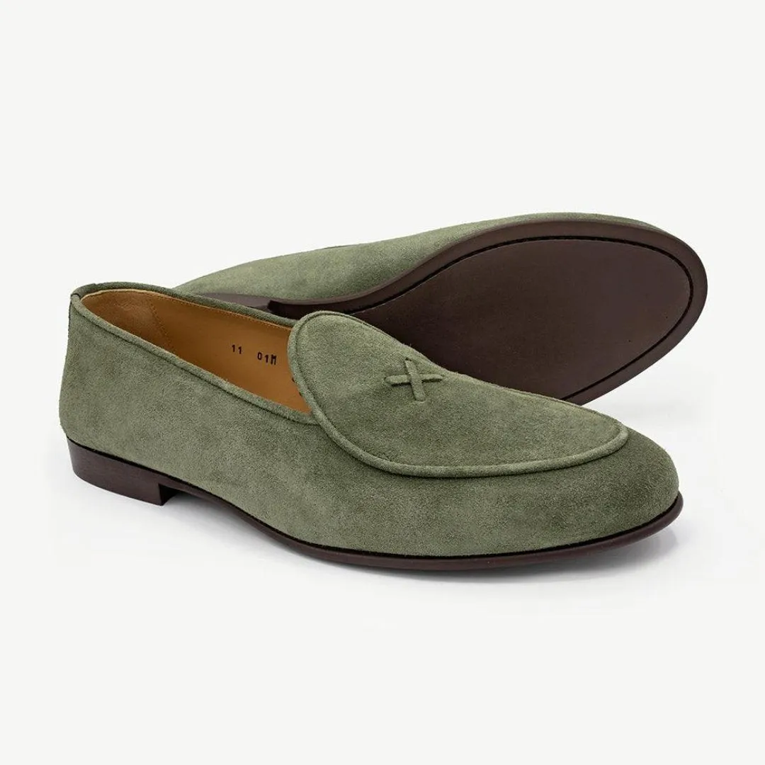 Women's Birch Suede Milano Loafer From Del Toro Shoes