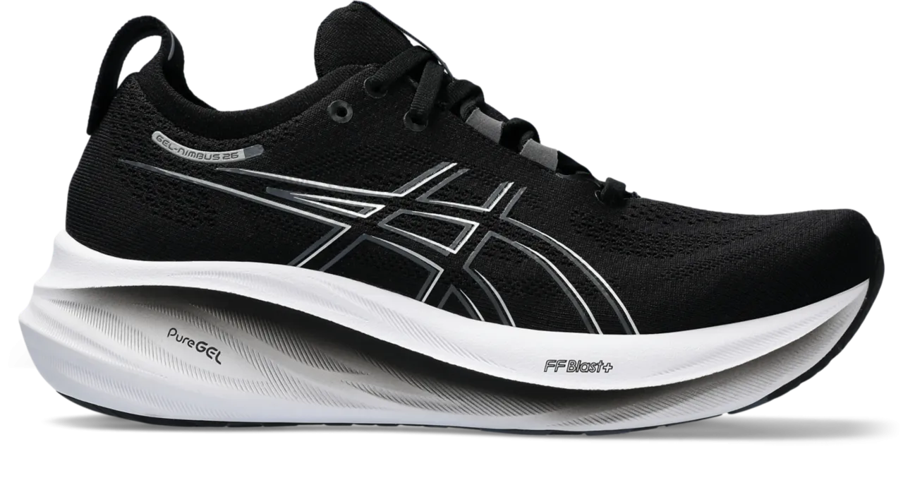 Women’s Gel-Nimbus 26 WIDE (001 - Black/Graphite Grey)
