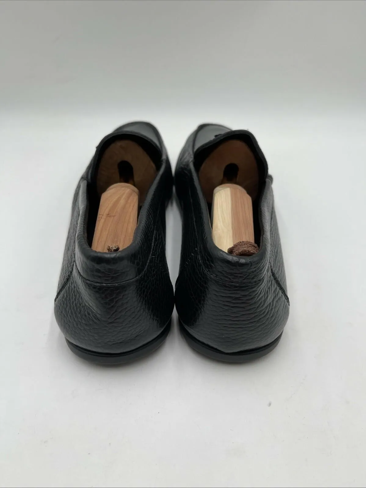 Women’s John Galliano Logo Leather Driving Loafers Black Size 41.5 - Very Good