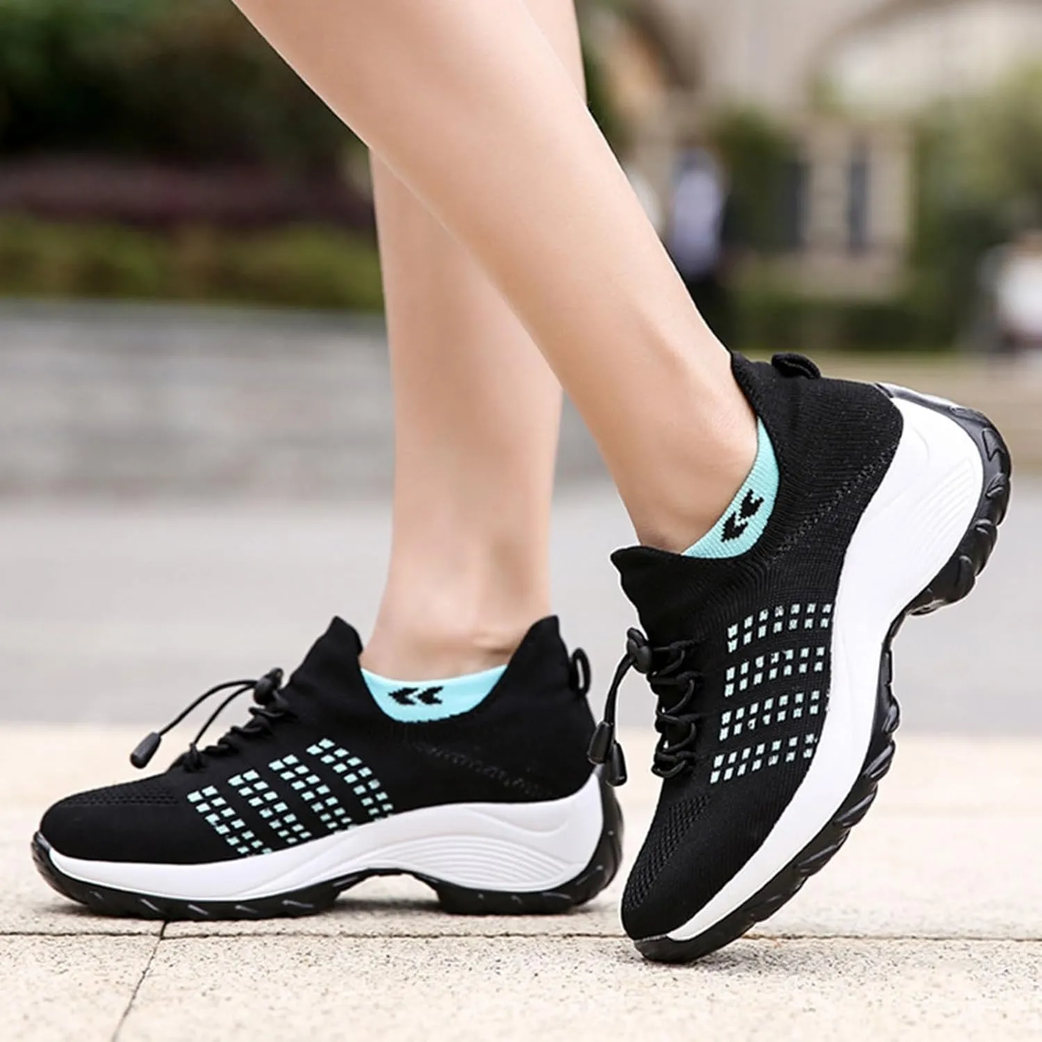 Womens Running Shoes Lightweight Tennis Shoes Slip On Walking Sneakers Non Slip Athletic Shoes Comfortable Walking Shoes