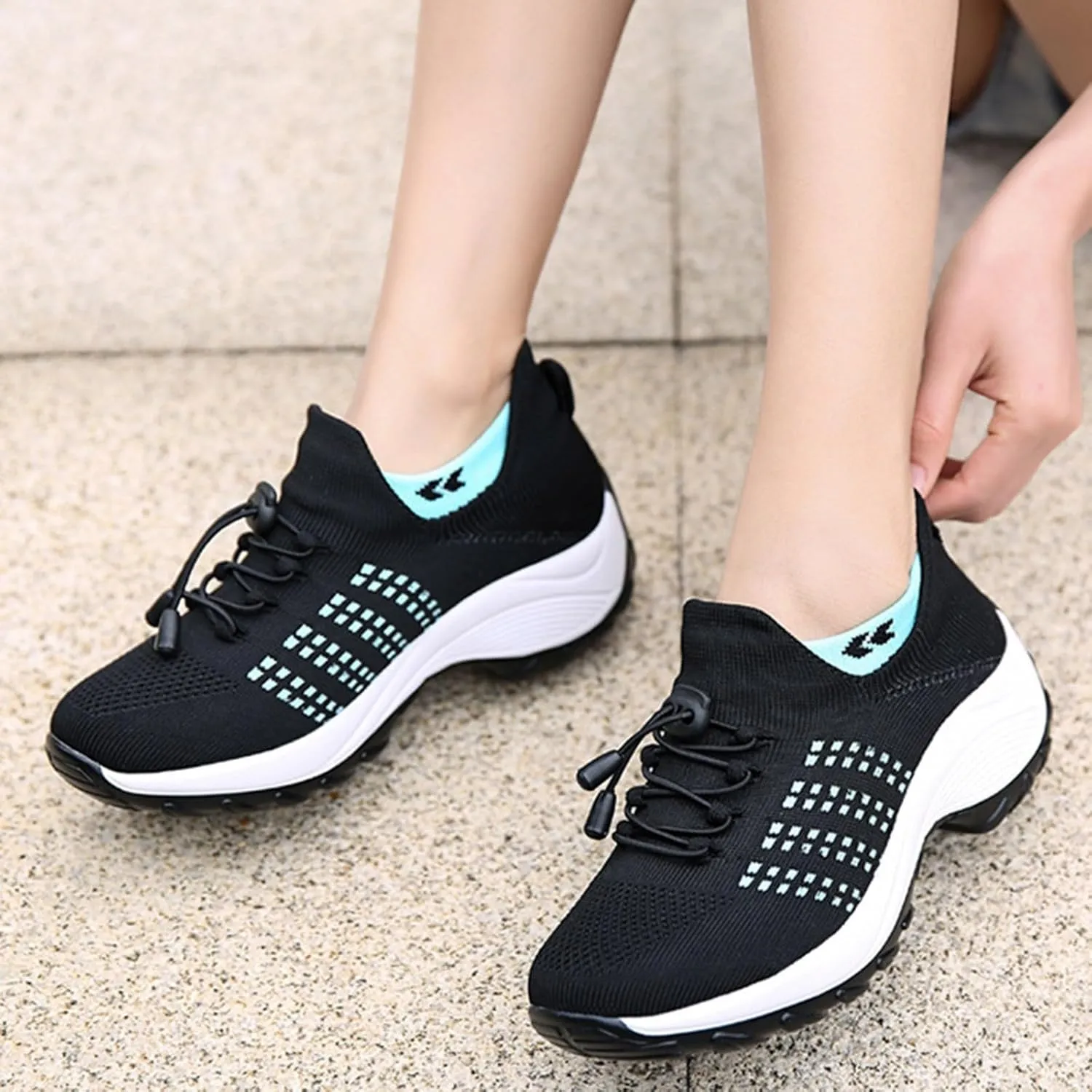 Womens Running Shoes Lightweight Tennis Shoes Slip On Walking Sneakers Non Slip Athletic Shoes Comfortable Walking Shoes